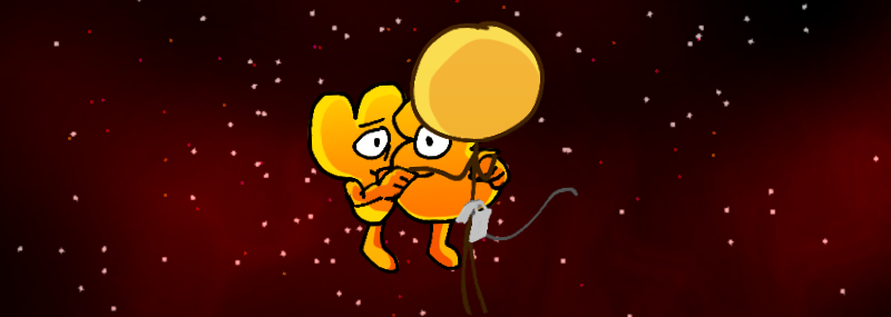 Forty-Three and Cary holding hands (platonically.)