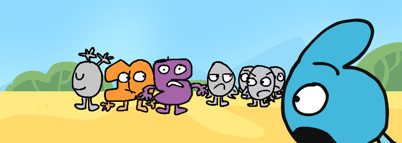 Six looking at Five, Ten, and the Zeroes on the Grasslands.